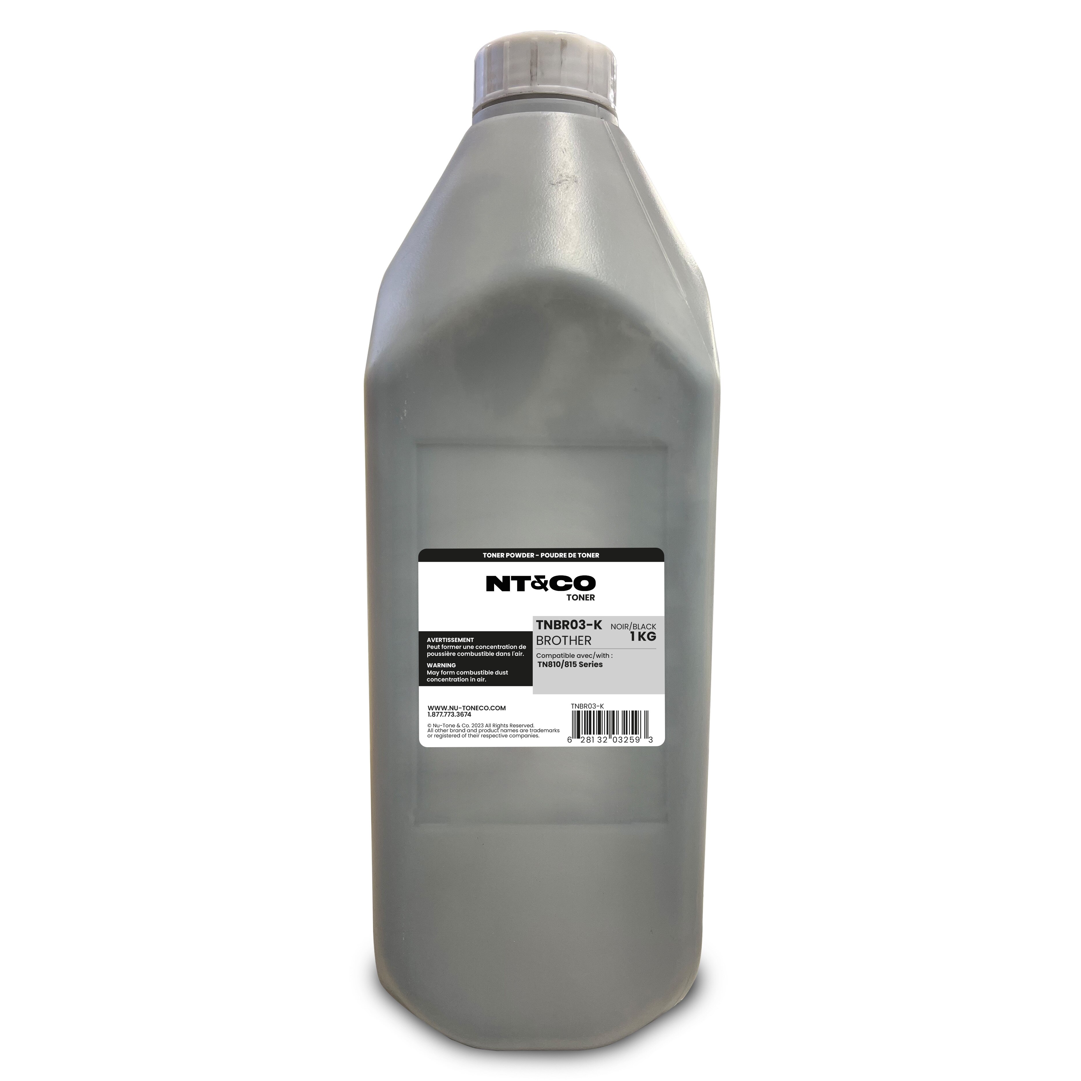 Powder Toner for use in Brother TN810/815 Series Black 1KG